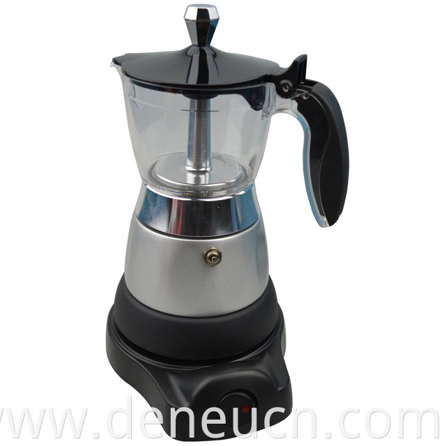 new design electric 3 cups top thick high pressure espresso coffee maker